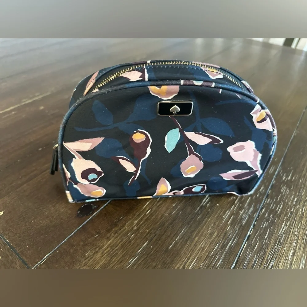 Kate Spade Dawn Paper Rose medium dome cosmetics bag